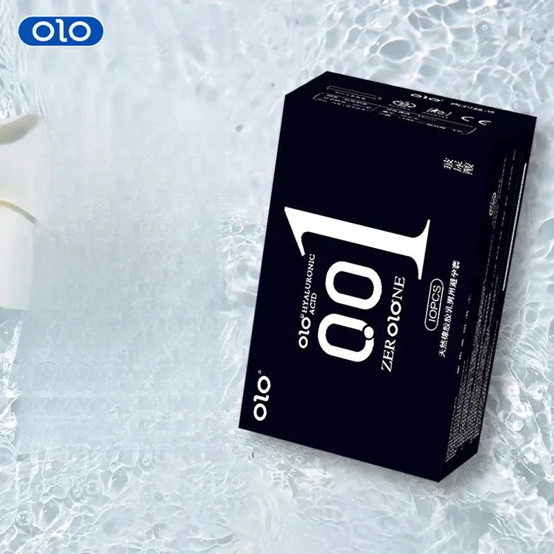 OLO玻尿酸001超薄润滑零感0.01计生安全套天然橡胶胶乳男用避孕套