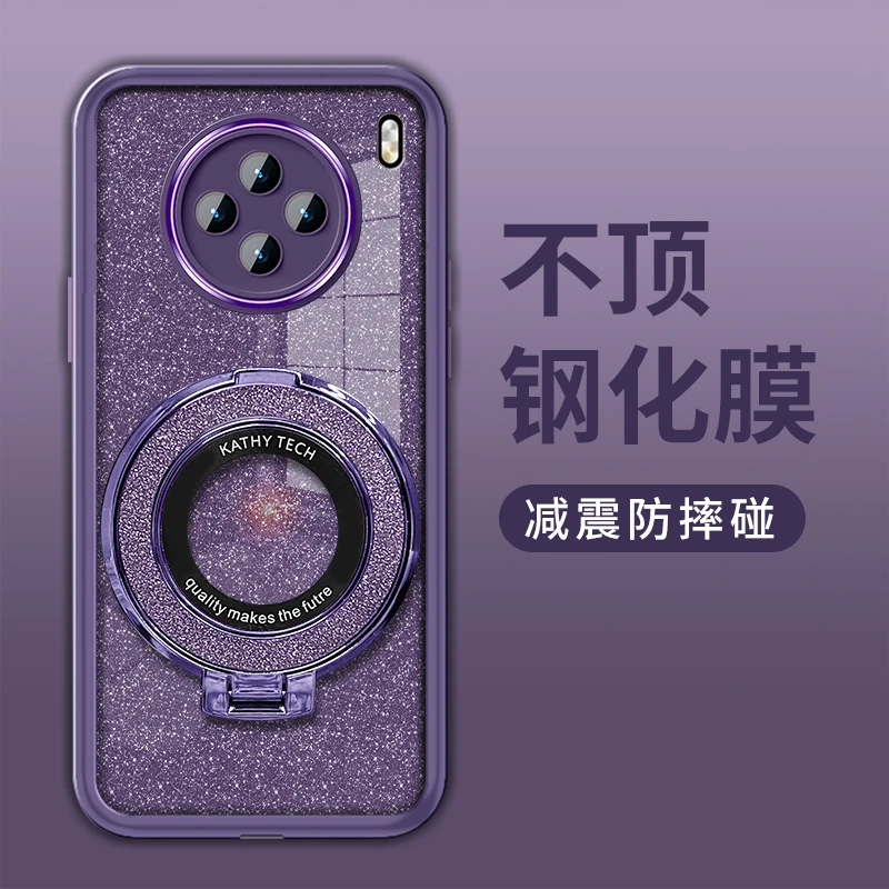 适用于VIVOX100闪粉支架全包金属镜头膜防摔女手机壳新款