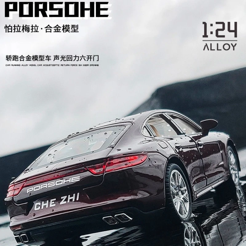 1:32/1:24/1:18帕拉梅拉合金属汽车模型仿真声光回力摆件ww