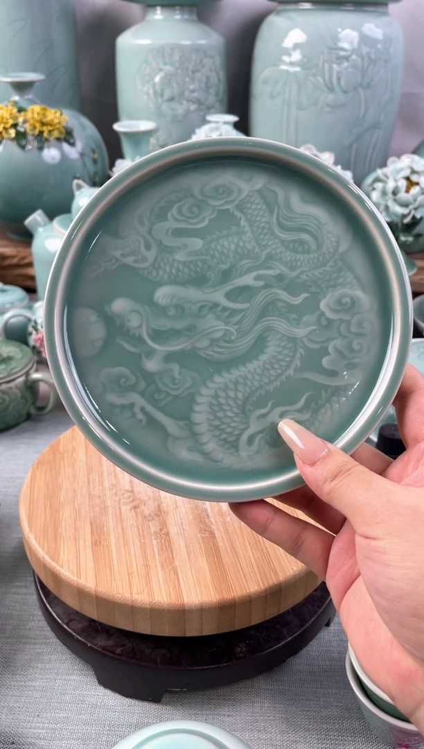 【闪购商品】全手微瑕福利款 慧仙青瓷