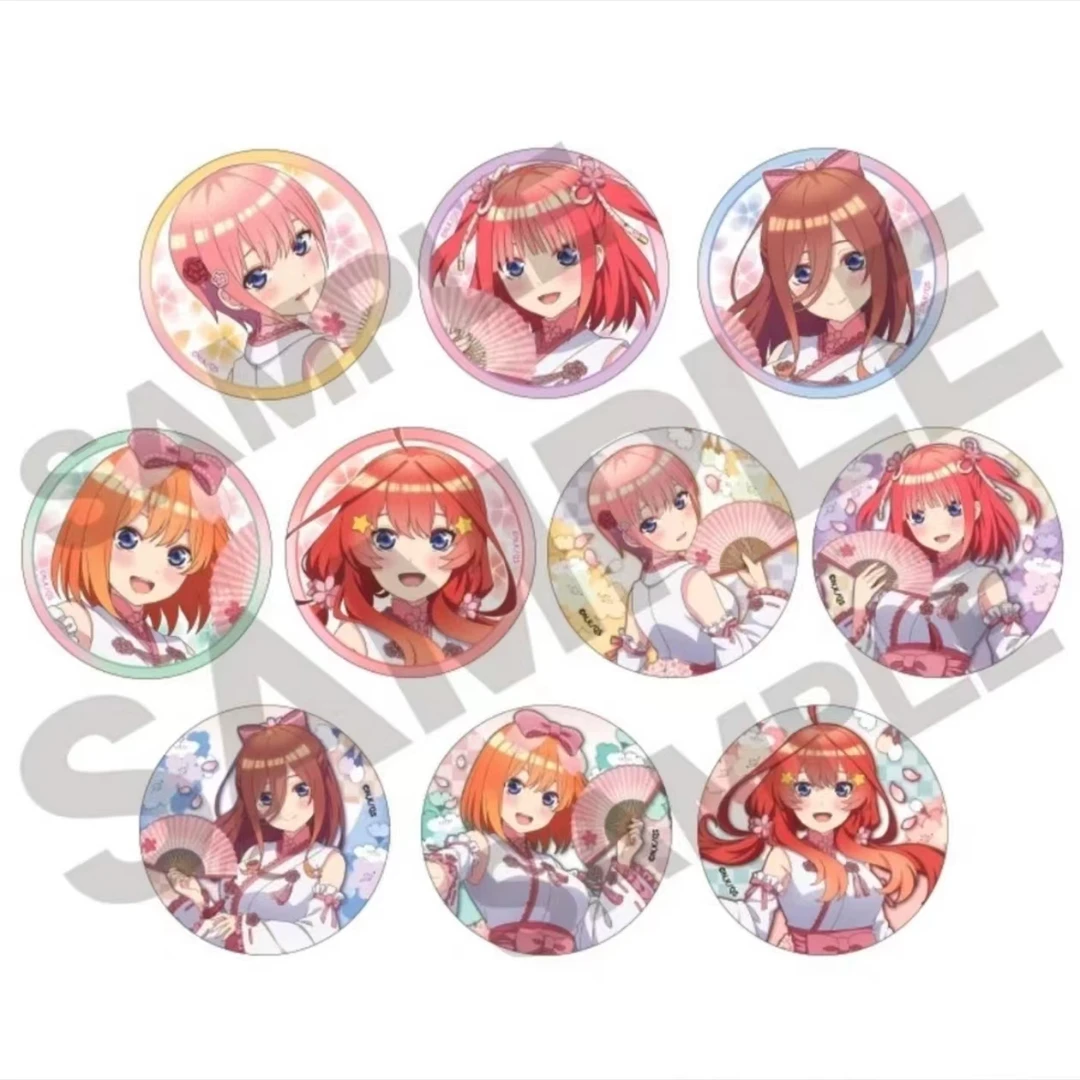 五等分的花嫁 樱花巫女cafe徽章吧唧 全10种日版正版动漫周边