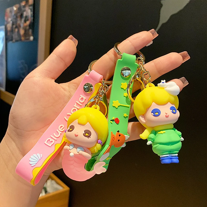 创意卡通童话世界钥匙扣可爱白雪公仔汽车钥匙链女书包挂件小礼品