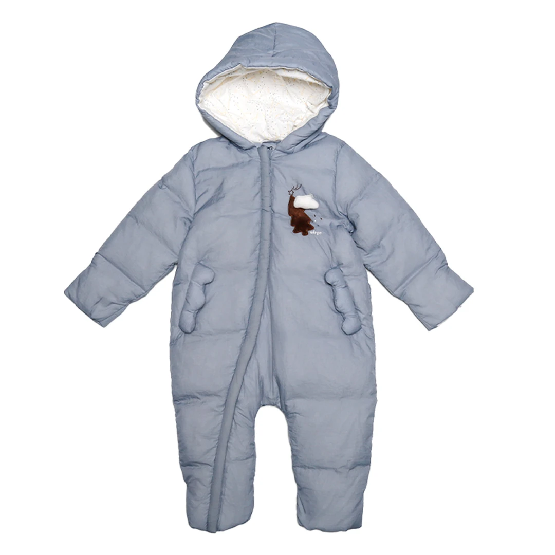 韦氏男宝女宝婴儿抱被爬服保暖白鸭绒抱被儿童冬季爬婴童羽绒服1-