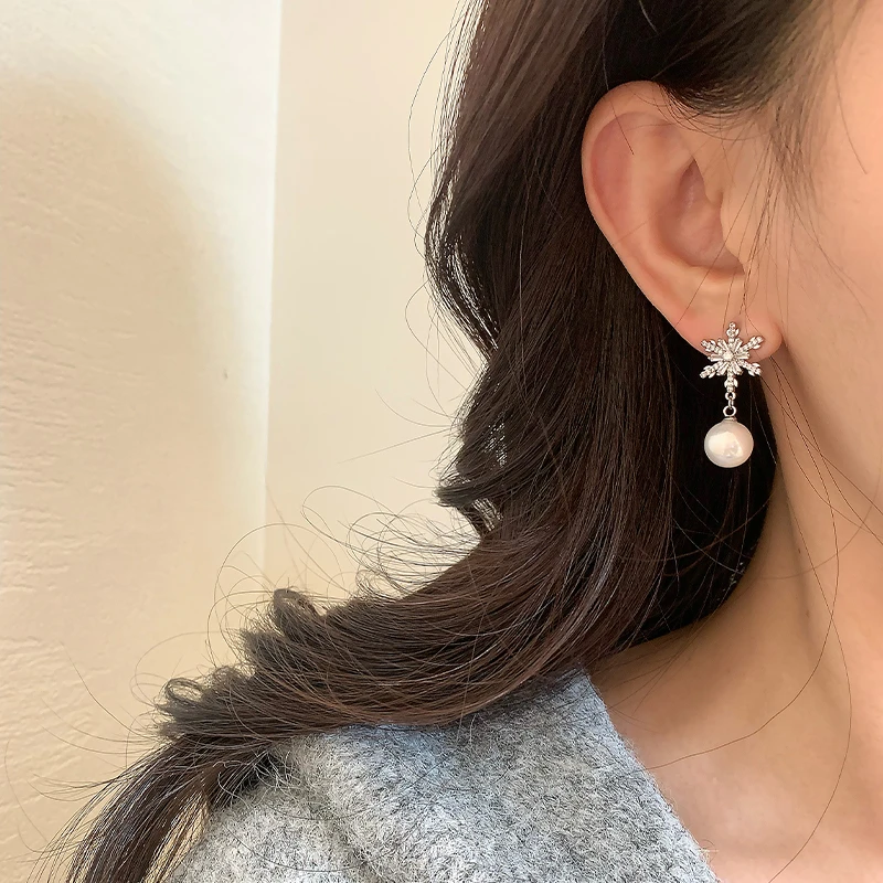 雪绒花｜有耳夹/RINGRING商店耳钉轻奢耳环秋冬耳饰女