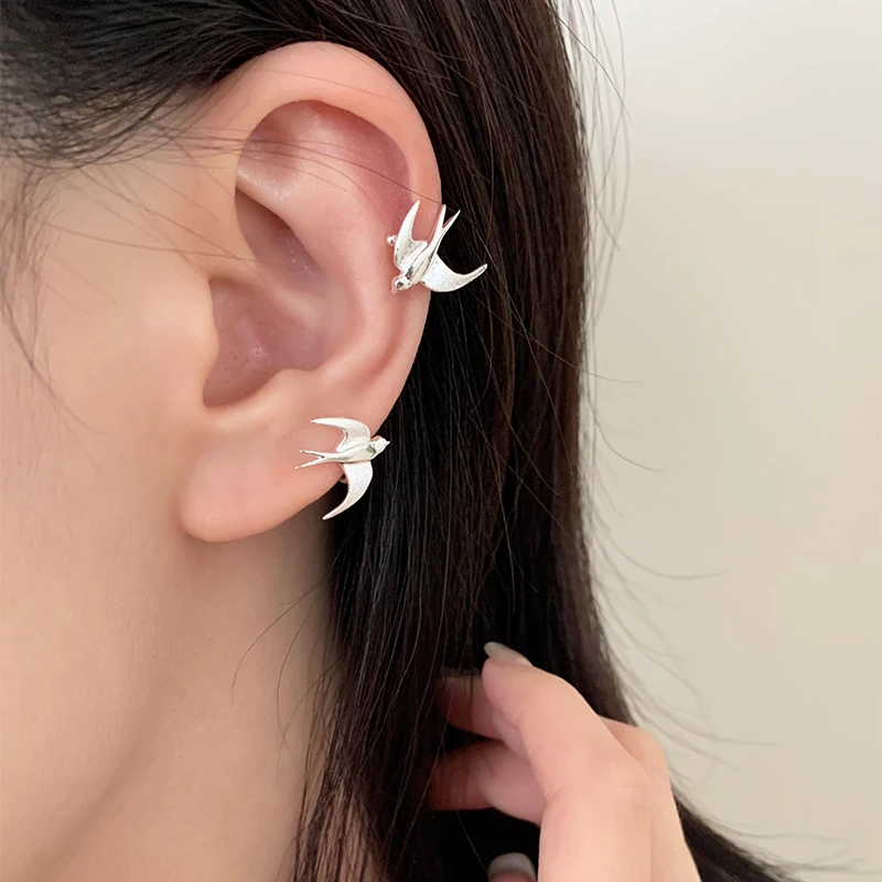铜合金耳饰 春日信使｜耳骨夹/RINGRING商店新中式耳夹无耳洞新款