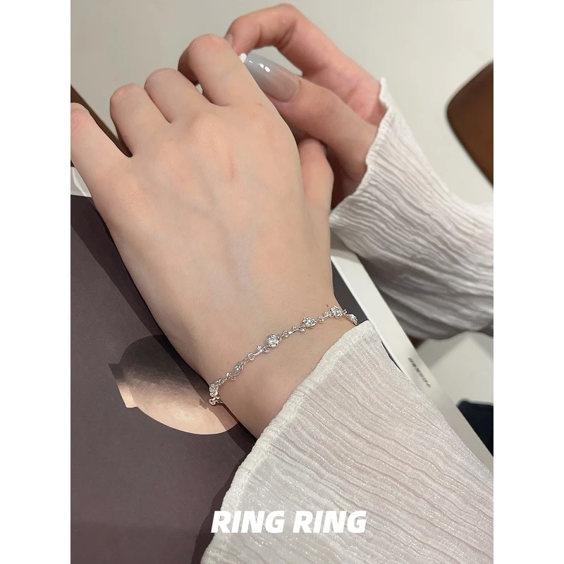 铜合金手链 山野蔷薇｜RINGRING商店简约小众手链脚链精致甜美小众