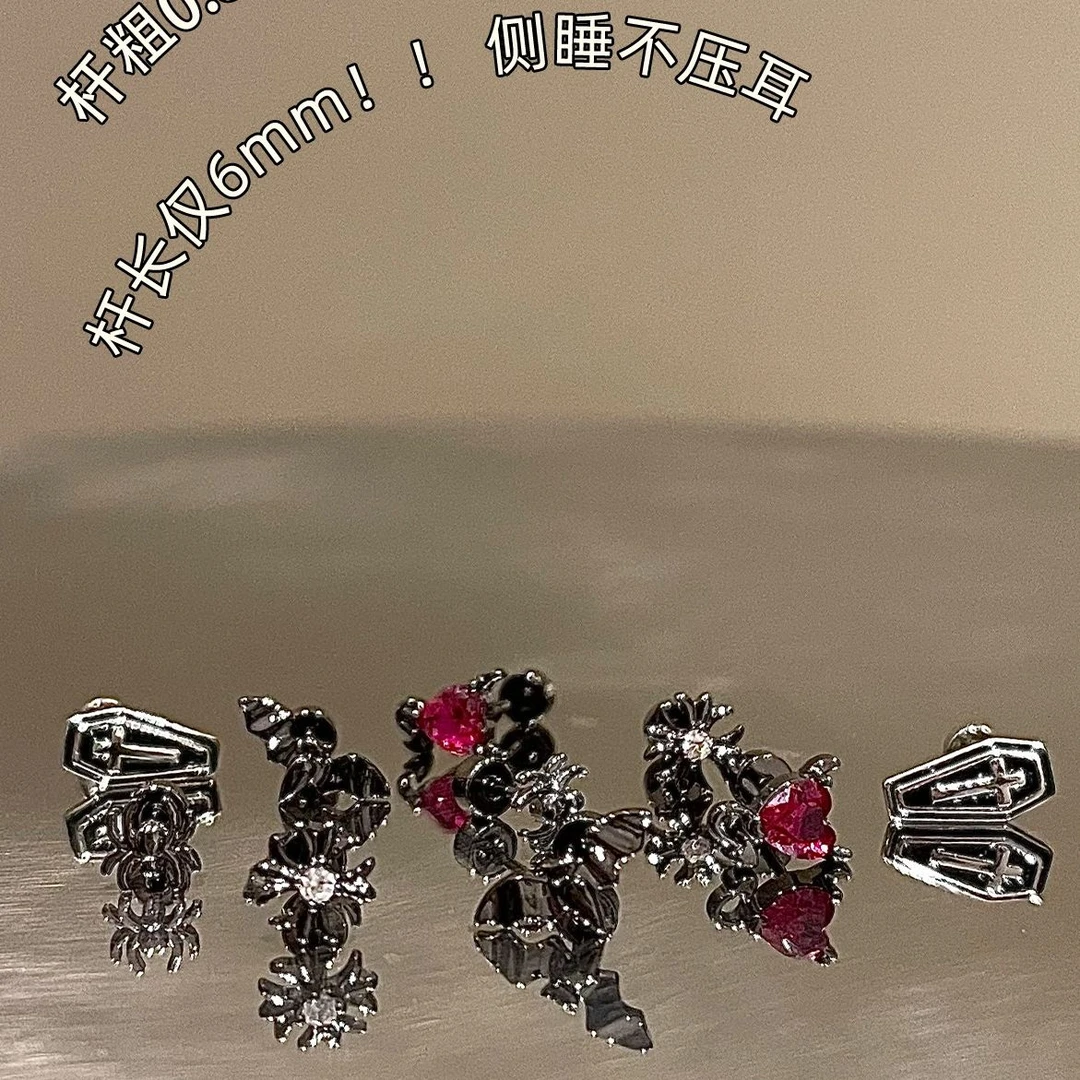 钛钢耳饰 地狱之门｜RINGRING商店耳骨钉钛钢防过敏暗黑风耳蜗钉