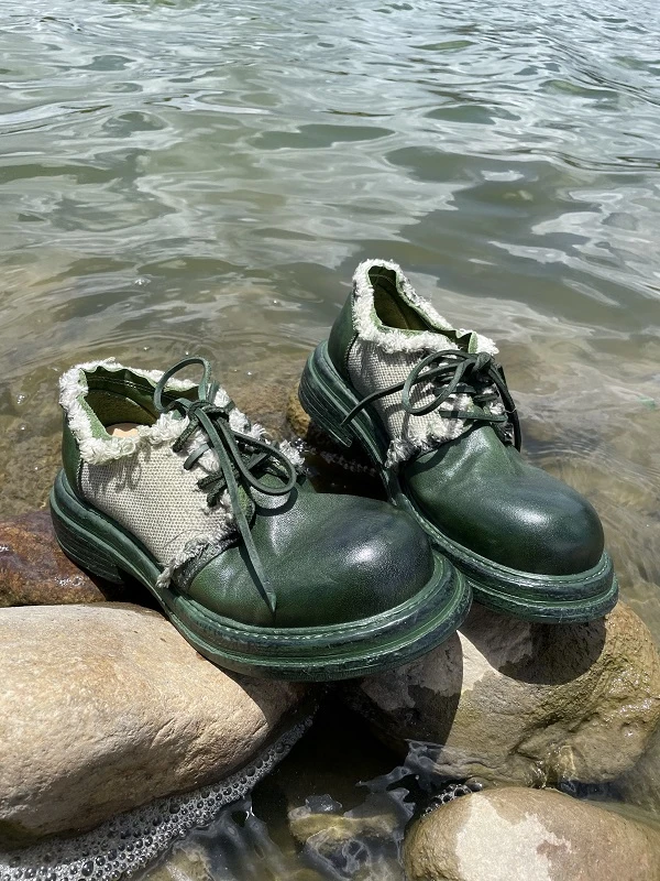 CHENC低帮手工女鞋（34-40码）高能感 意大利时尚马皮小单鞋休闲