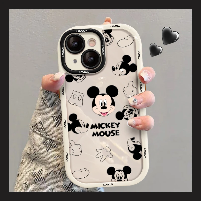 米奇米妮适用苹果13华为vivo女oppo小米iPhone14promax防摔手机壳