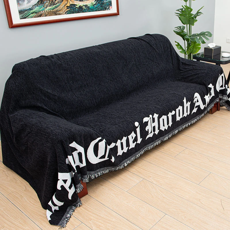 四季通用办公室沙发盖布万能皮沙发套罩全包全盖红木沙发遮盖布罩