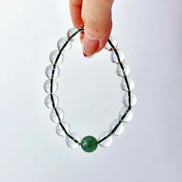 【水木懿媺】白水晶绿度母简约大气绿色显白