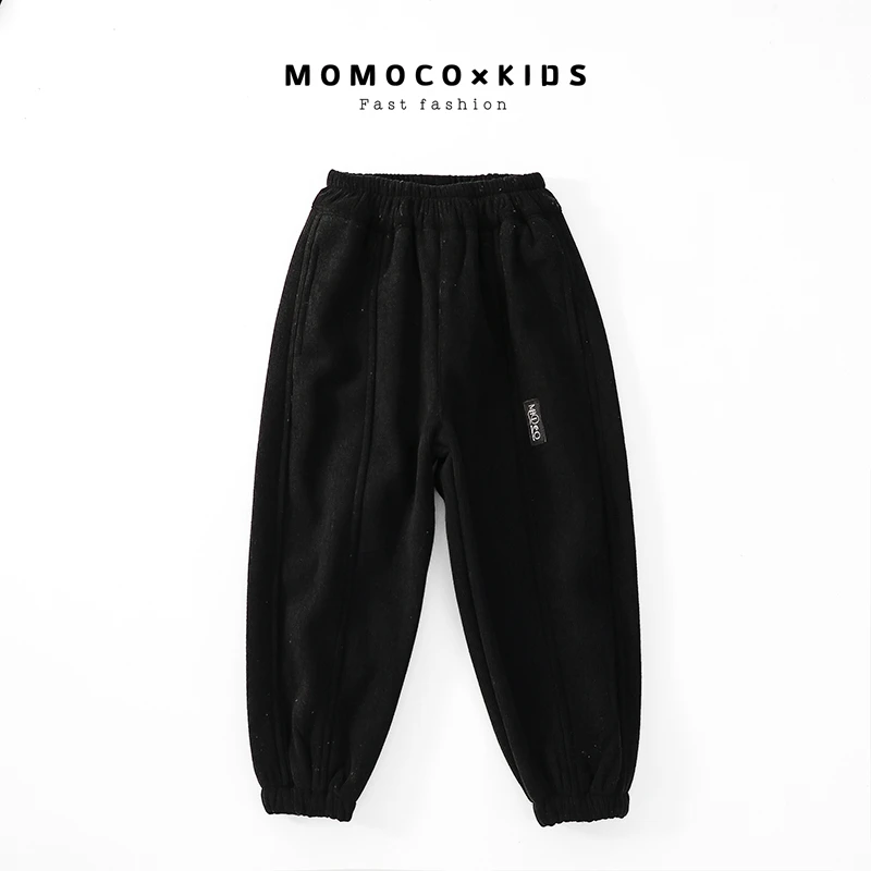 MOMOCO新款儿童秋冬加绒卫裤时尚百搭休闲卫裤76430354208