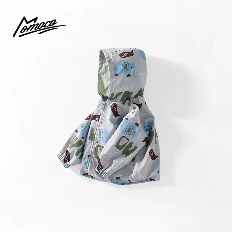 MOMOCO秋季新款男童时尚趣味卡通小象外套75330107032