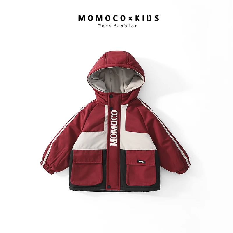 MOMOCO-2024款秋冬男童洋气百搭休闲韩版休闲外套76830101219