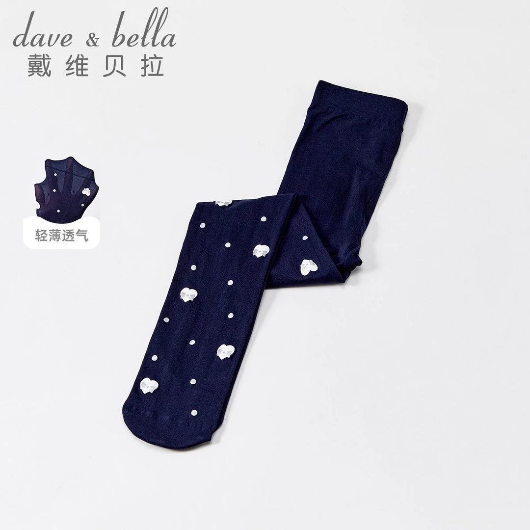 戴维贝拉童装儿童袜子夏装女童连裤丝袜宝宝弹力连裤袜DB2234843