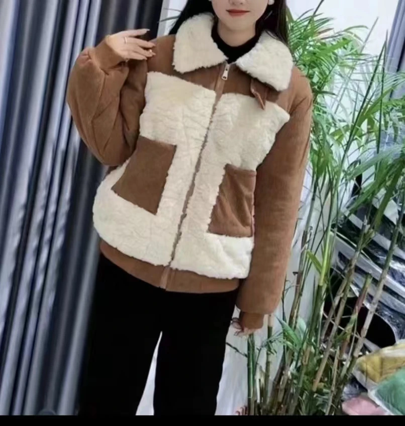 2023女士冬季新款三层加厚休闲保暖拼接可外穿家居服套装