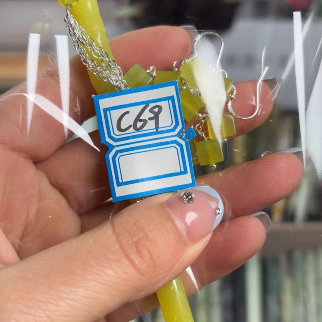 【闪购商品】蛇纹石玉发饰合金零**冰