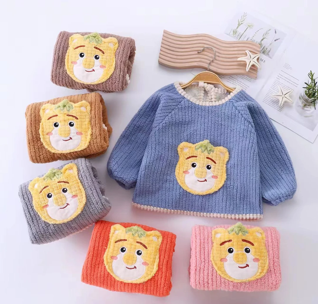 冬天云朵绒罩衣孤品