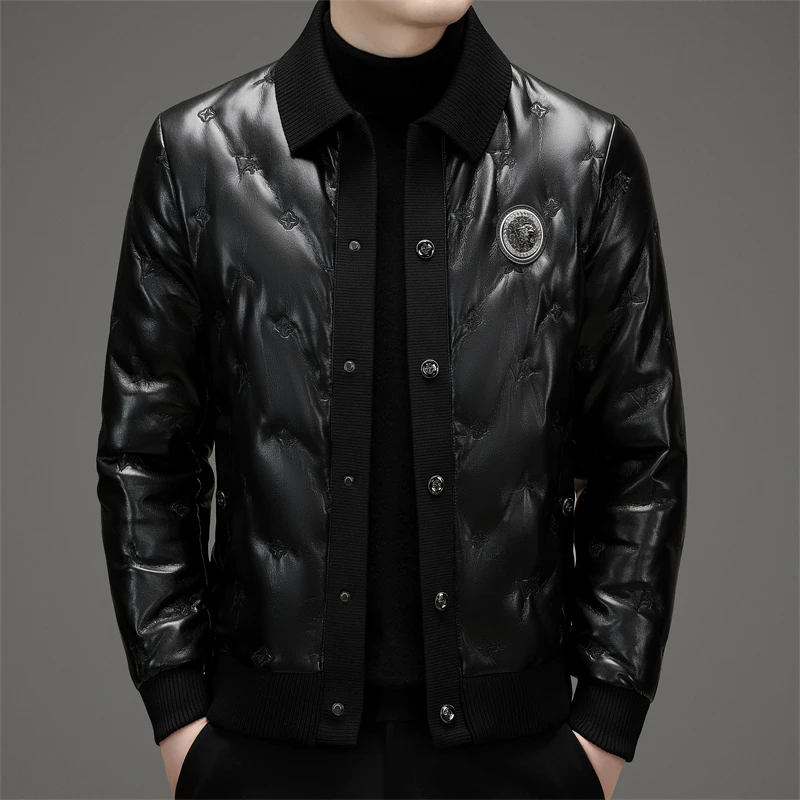 专柜2024新款秋冬季男士新国标时尚泡泡面羽绒服休闲保暖