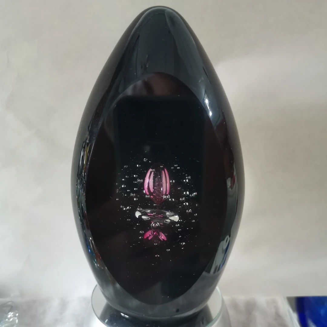 淄博博山琉璃非遗手工艺夜光黑切花球