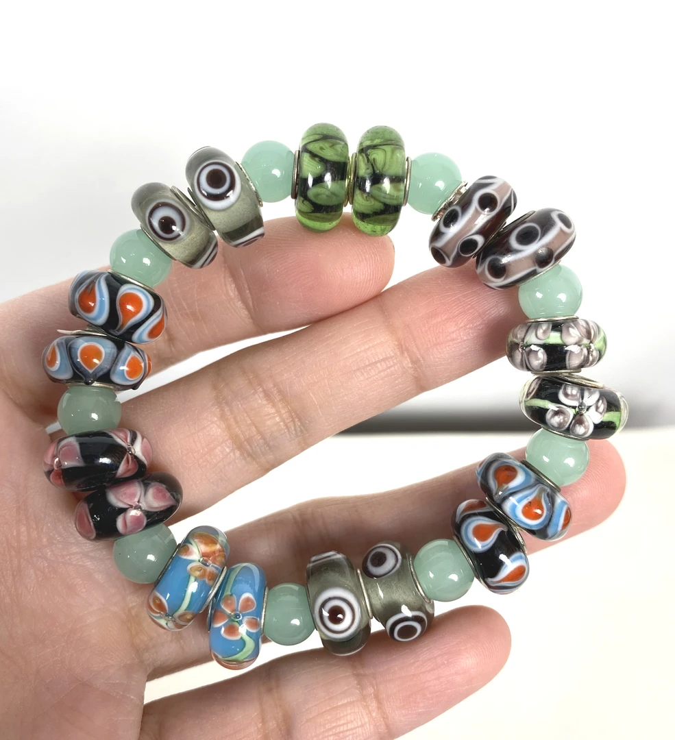 淄博博山大观园琉璃花珠手串