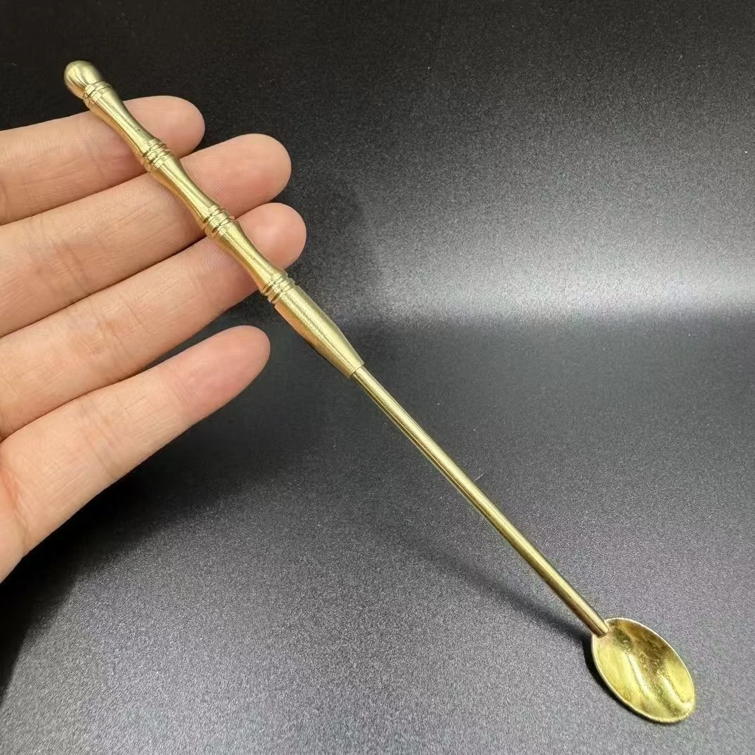 打篆铜香勺室内熏香净化空气