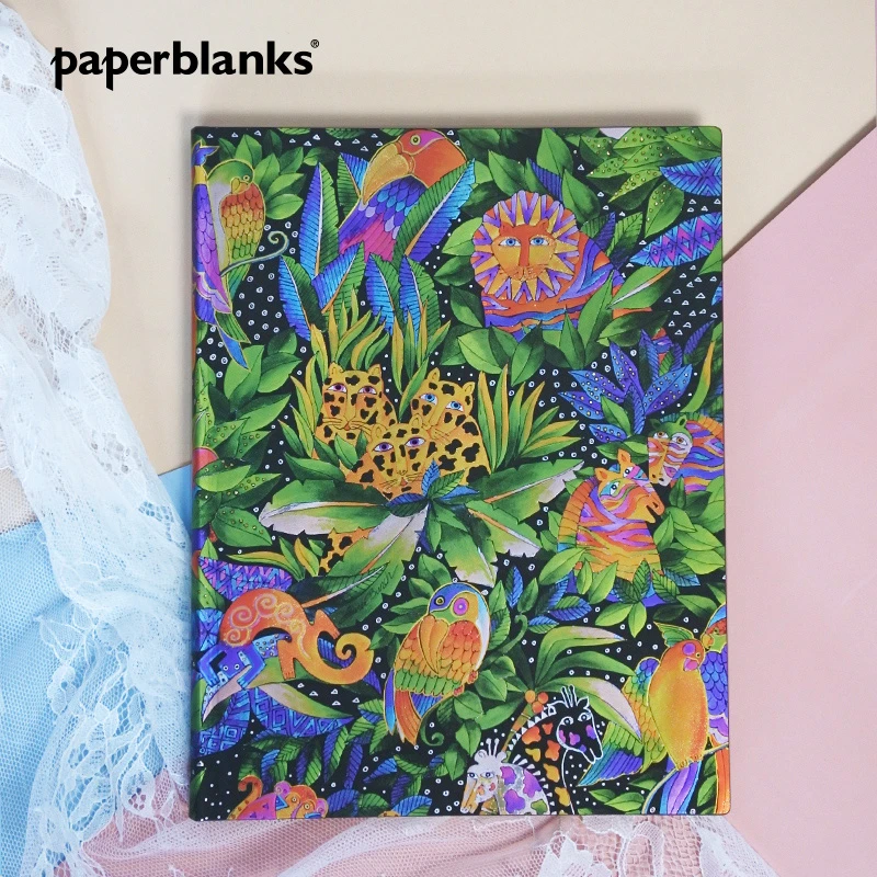 paperblanks丛林之歌系列软皮笔记本轻便日记本水彩画封面软皮书