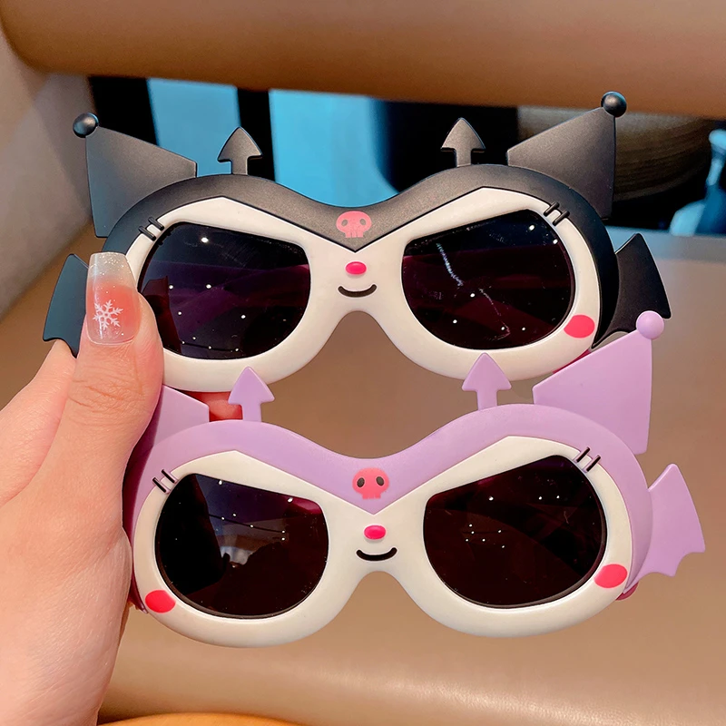库洛米儿童卡通墨镜女童太阳眼镜防紫外线偏光镜小女孩防晒遮阳镜