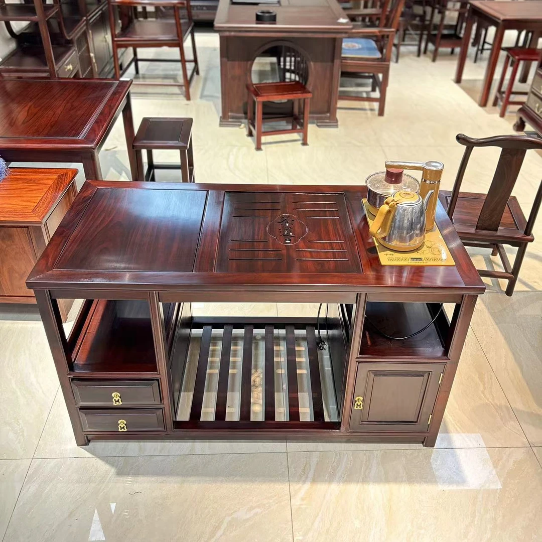 阳台茶桌酸枝茶台配椅单椅茶椅茶桌茶桌椅家用客厅新中式茶桌