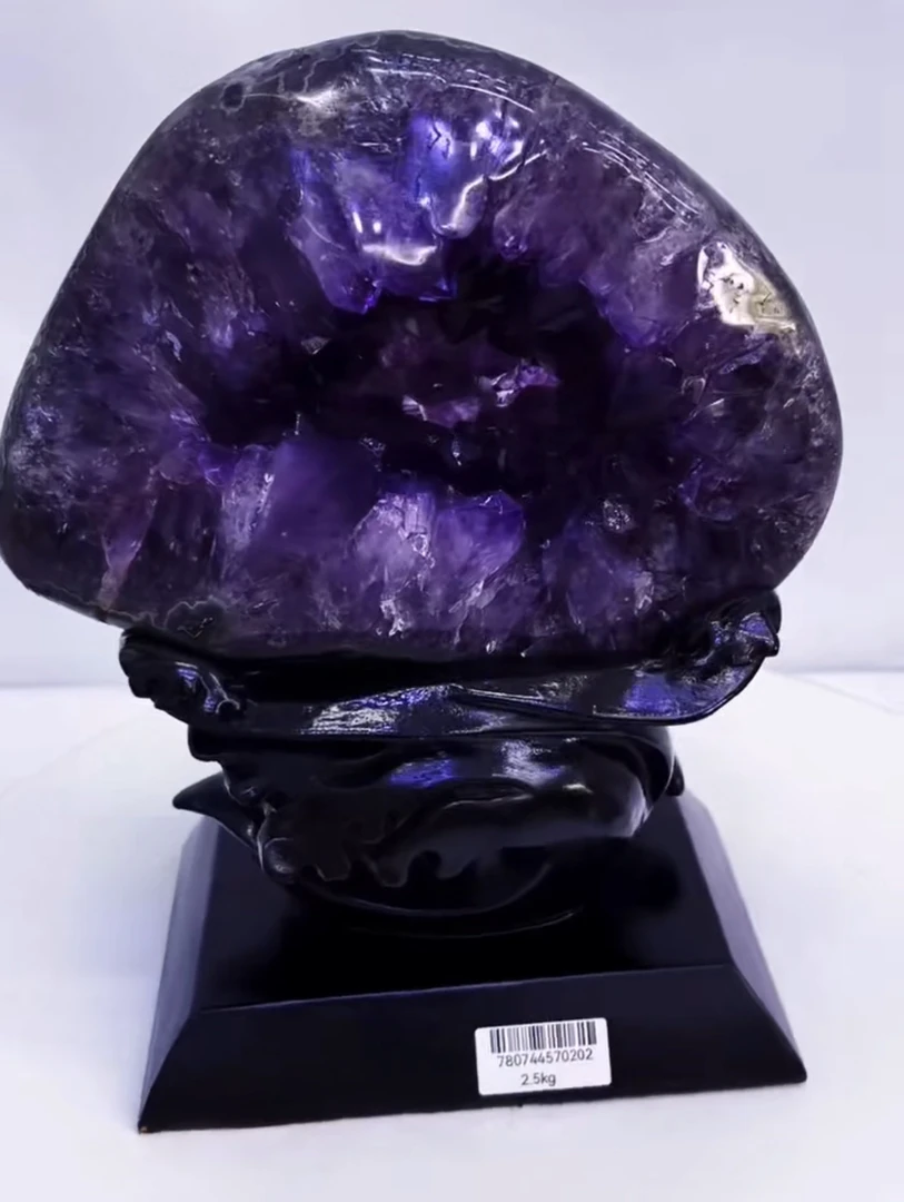 乌拉圭原矿抛光玛瑙钱袋全抛光玛瑙居家办公摆件尺寸23✖️19厘米