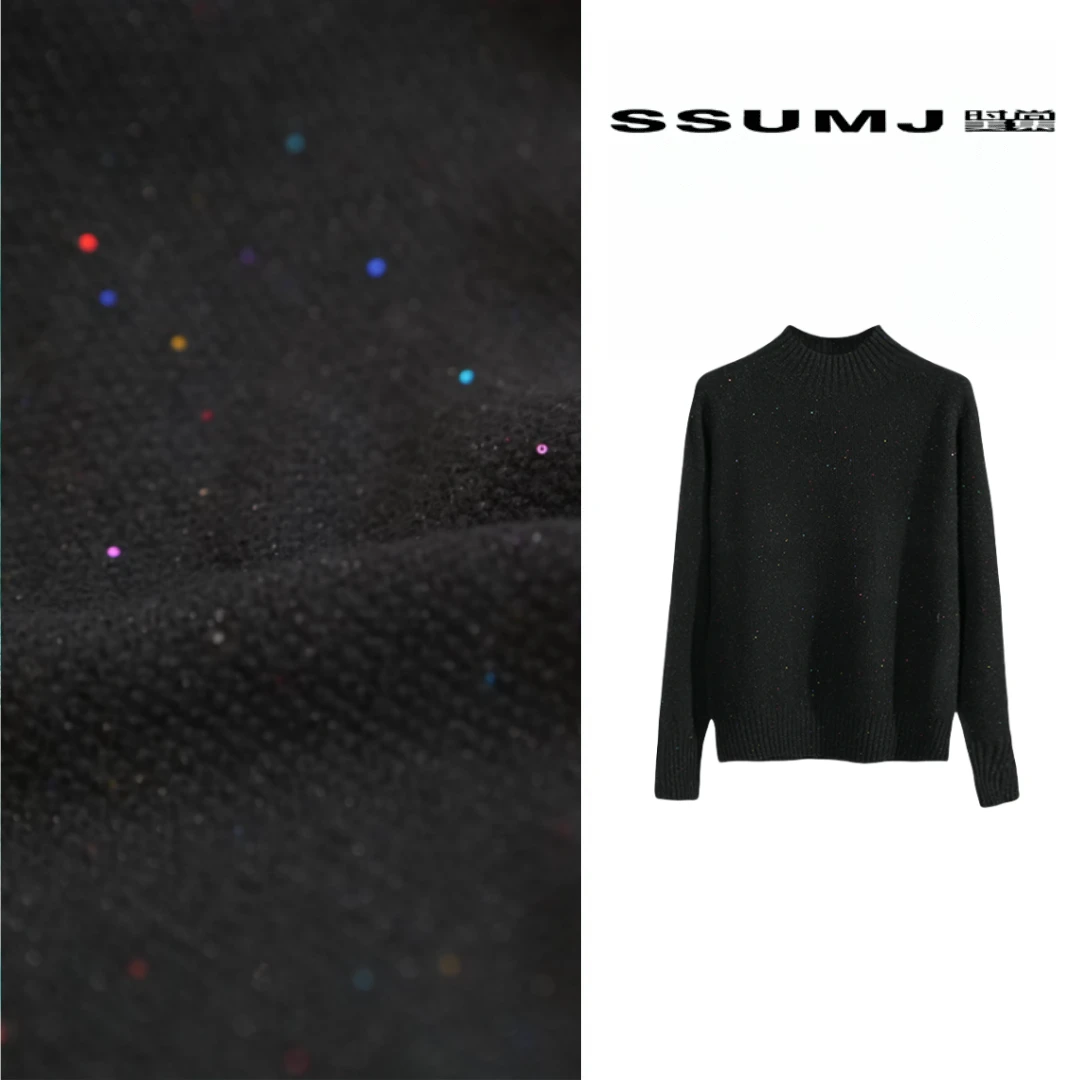 时尚百搭半高领羊毛打底衫秋冬通勤简约显瘦针织衫 8002