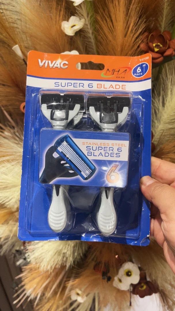 一次性剃须刀6支吸卡包装可水洗一次性刮胡刀