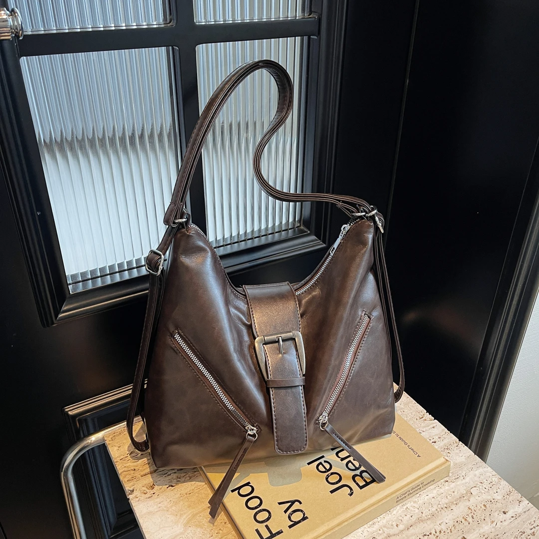 秋冬复古大容量包包女2024新款时尚通勤托特包送女友百搭单肩包