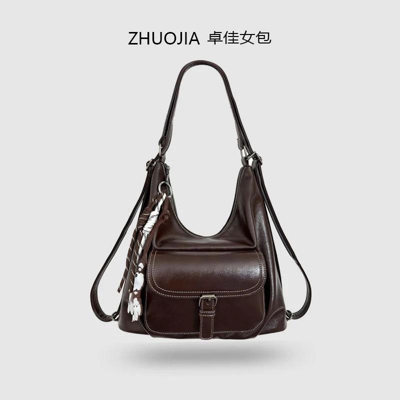 秋冬新款通勤包包上班女多功能斜挎大容量复古礼物女款百搭包包