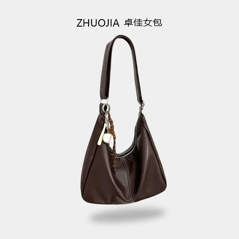 2025秋冬新款韩版潮流时尚托特包拍一发二通勤单肩斜挎包大容量