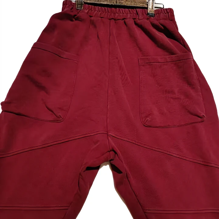 个性卫裤女2023新款宽松休闲松紧腰加厚掉裆哈伦跨库纯色时尚舒适