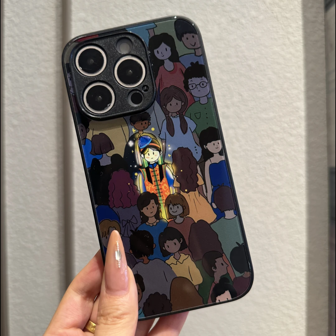 适用于「苹果/华为/小米/OPPO/VIVO」蒙元素民族风半镜壳镜头全包