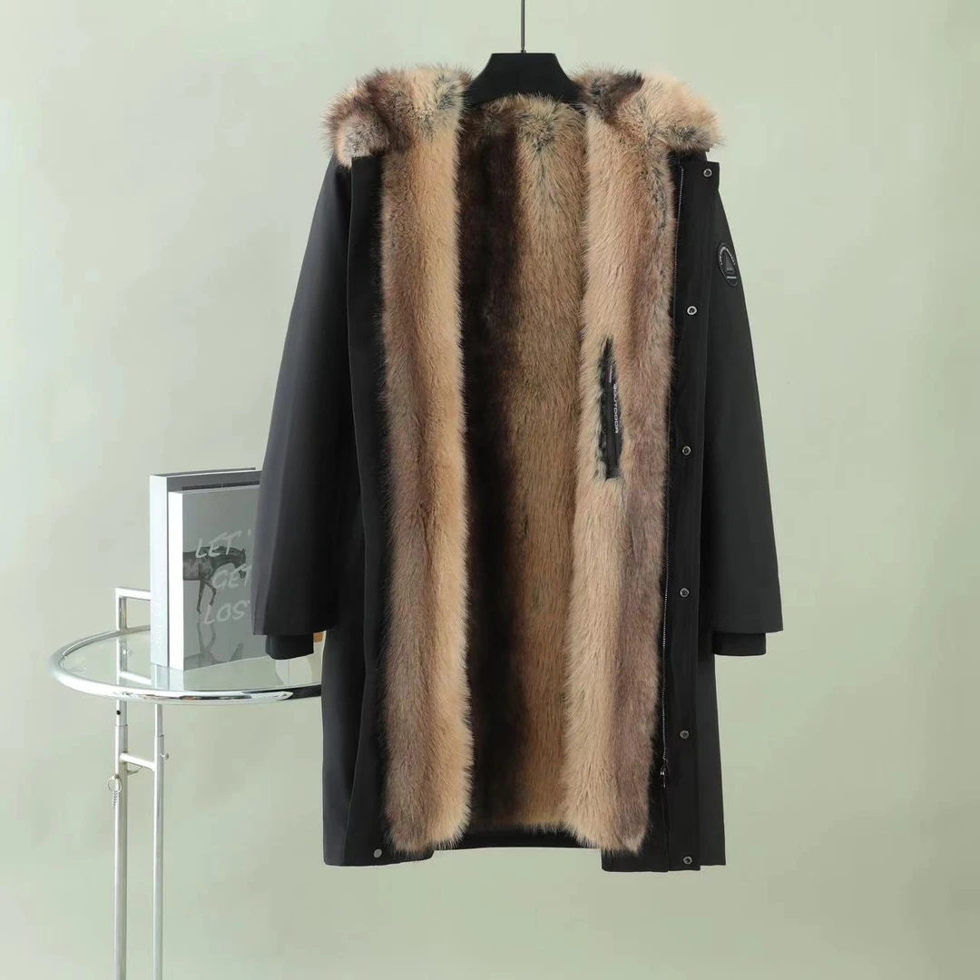 【加长款2】新款商务休闲派克外套冬季中长款可拆卸加长加厚保暖