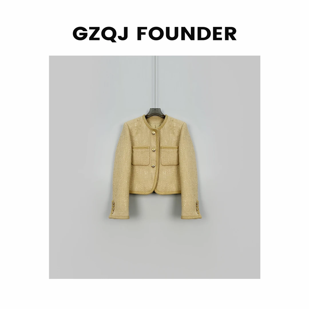 广州琴姐【女主角】优雅气质轻奢长袖小香风外套 4088 3087