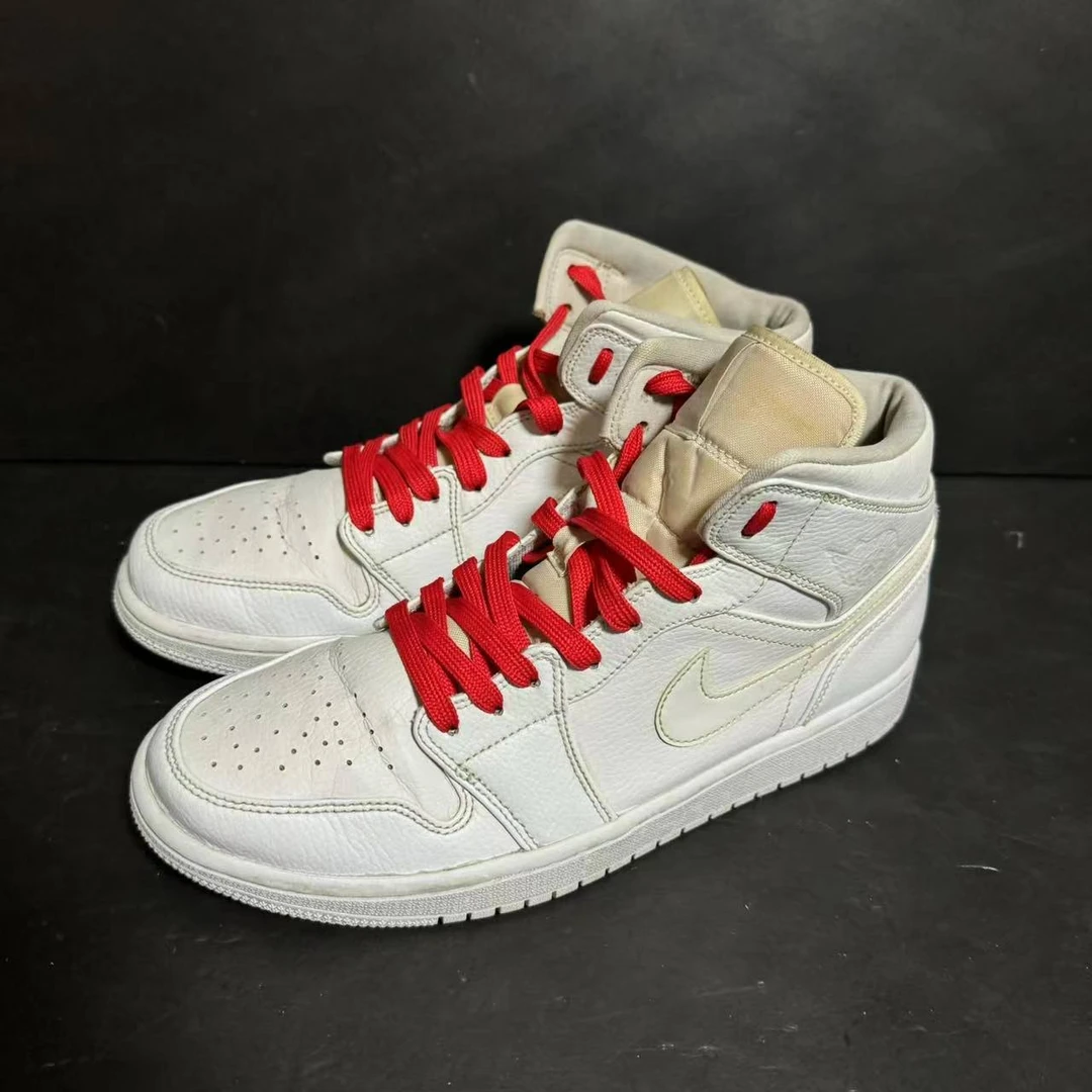 42.5码/AJ1 纯白 中帮 板鞋
