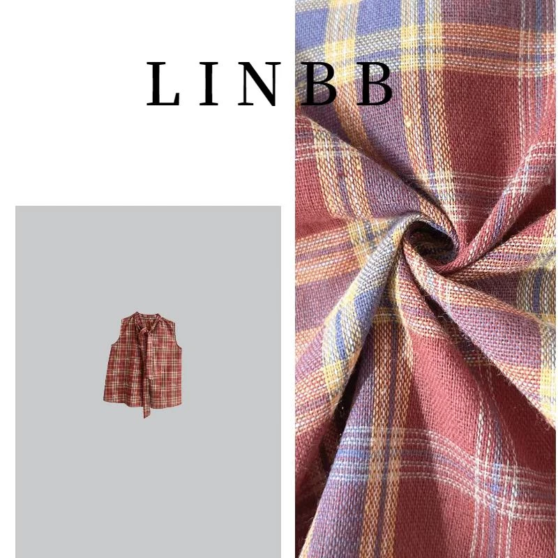 林北鼻-【伯爵小女儿】彩色格子衬衫上衣