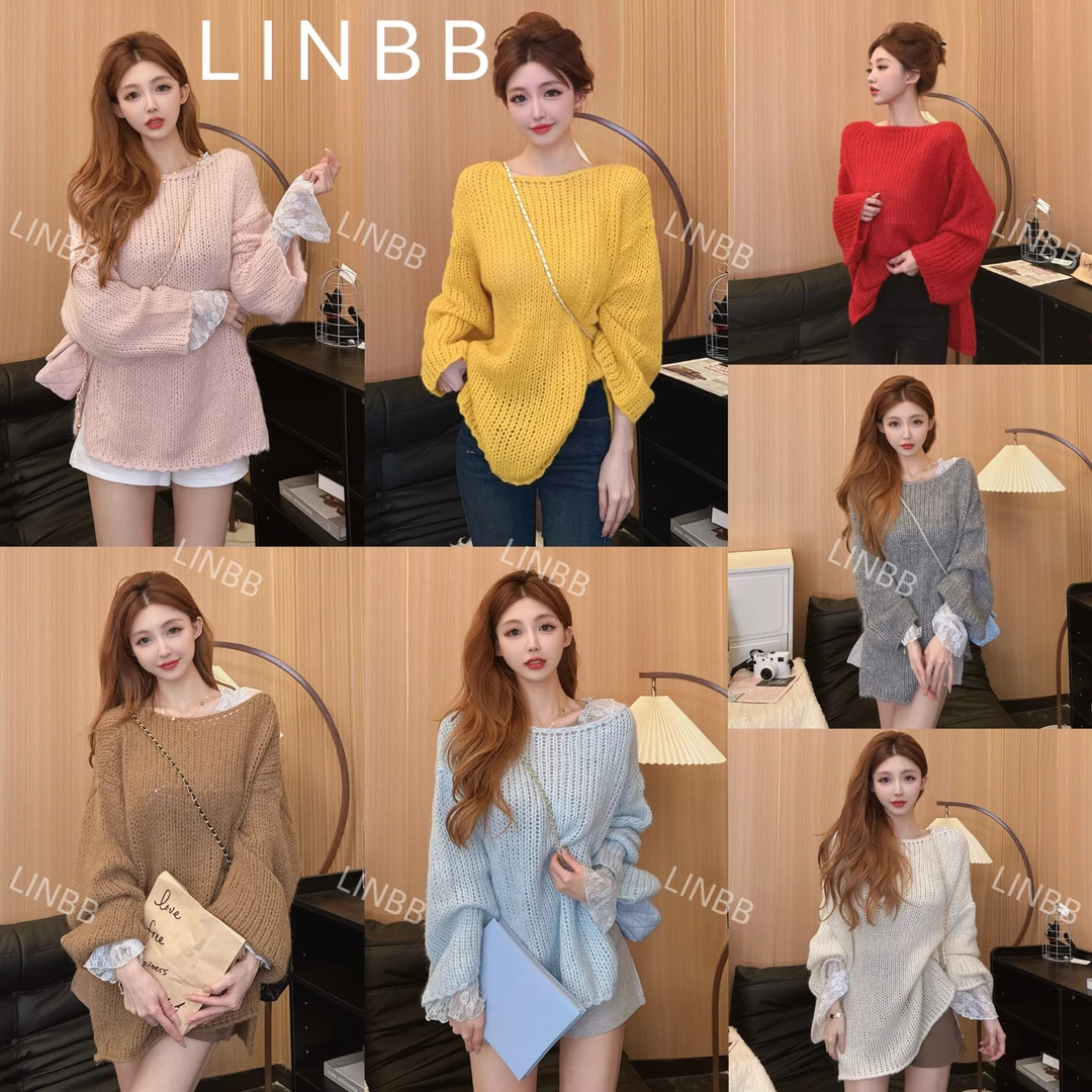 林北鼻-【王佳芝】韩系彩色显瘦调性毛衣