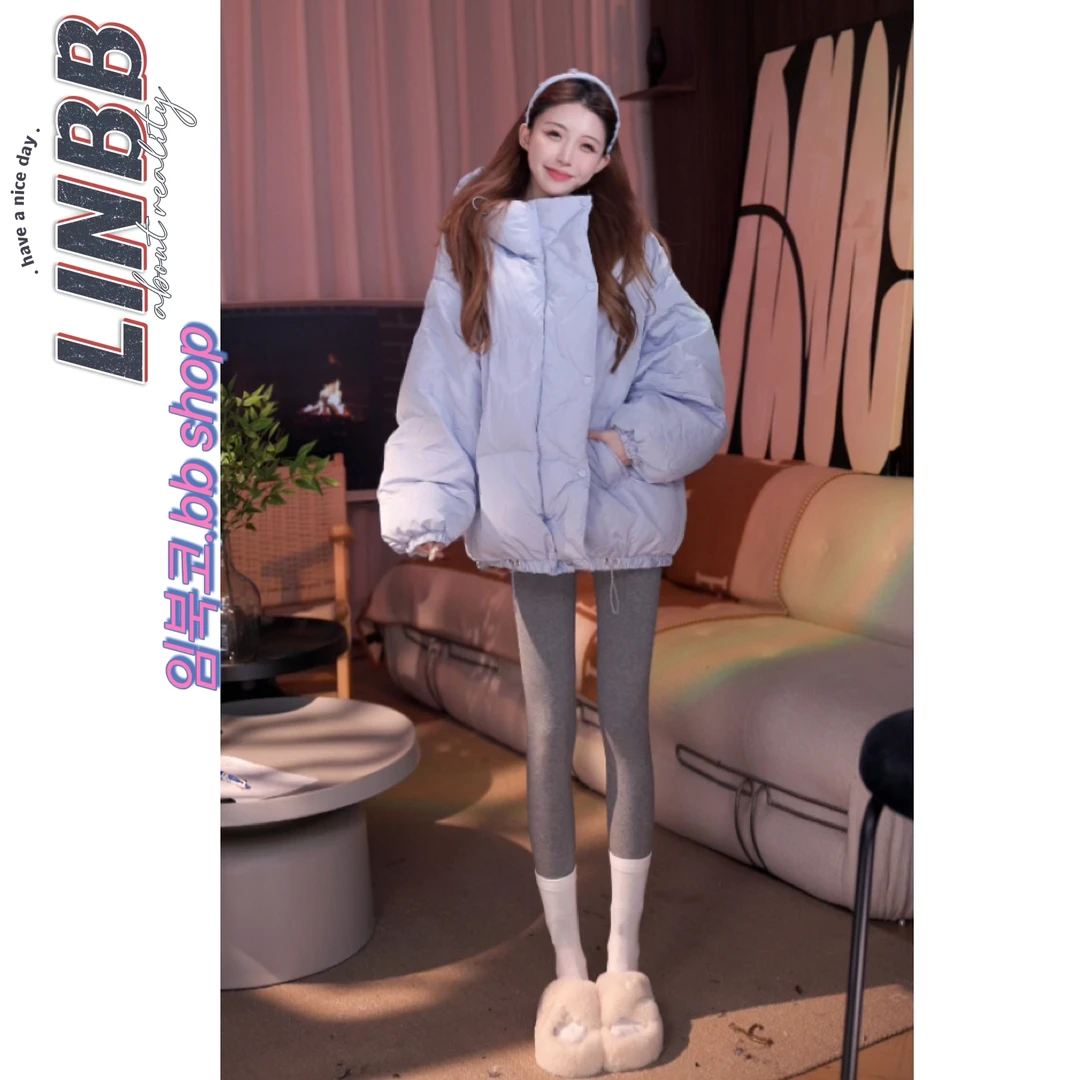 林北鼻-【软欧包】东大门糯叽叽蛋糕90白鹅绒羽绒服