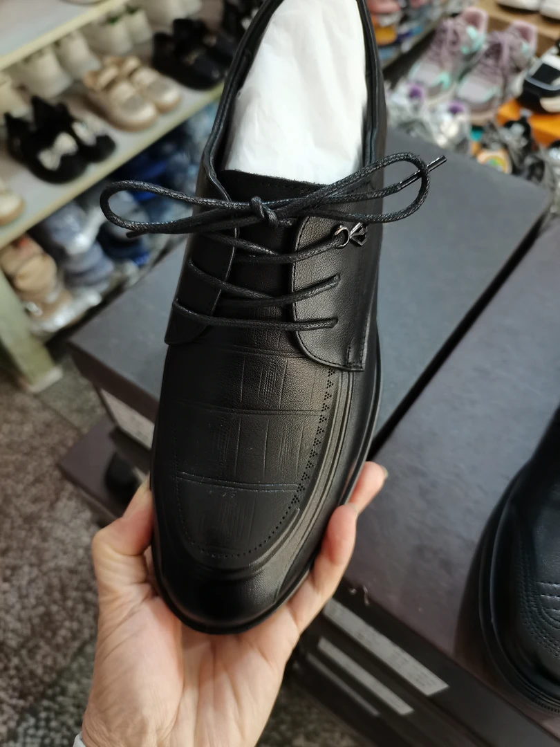 舒适耐磨男士皮鞋百搭软底休闲鞋厚底内增高