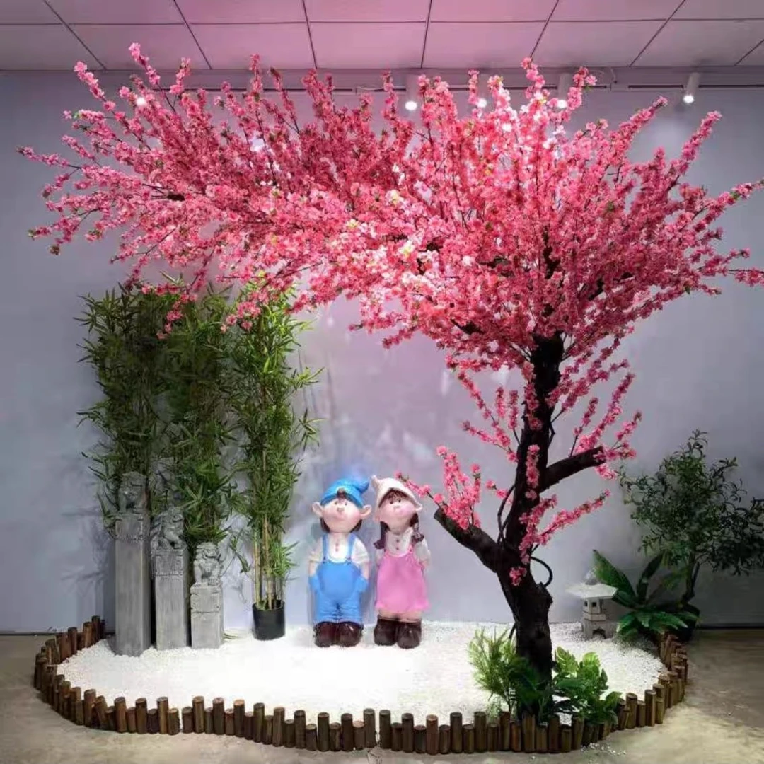 天然仿真花樱日式网红樱花树商场室内外春天装饰摆件假花树桃花树