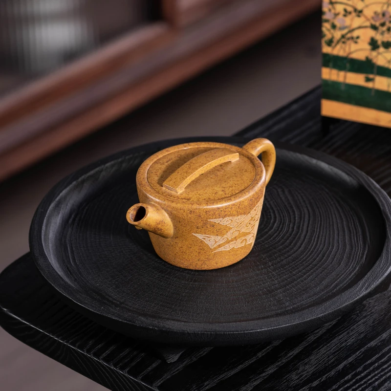 宜兴紫砂壶金杯壶原矿高温段泥全手工制家用茶具茶壶炮嘴两秒出汤