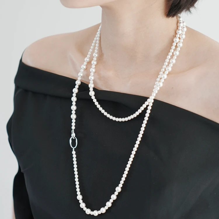 铜合金仿珍珠项链 Rosh Mahtani系列施家珠珠长项链