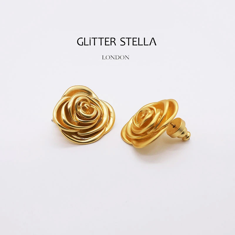 GLITTERSTELLA 铜合金耳饰 MISSCECILIA系列·Vintage中古瑰麗耳钉