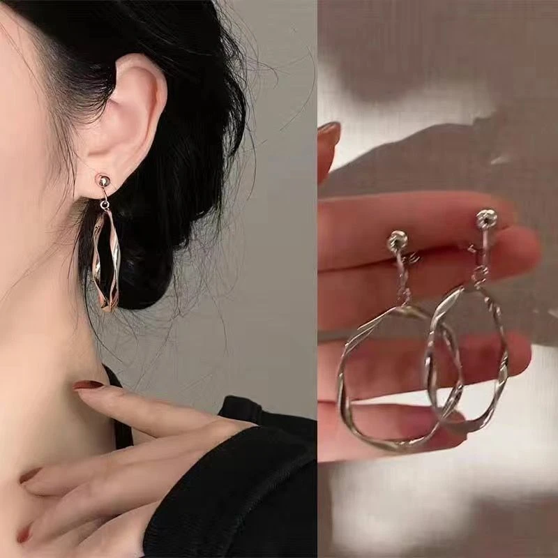 ae 合金耳饰 耳夹女无耳洞耳饰时尚高级感网红款轻奢冷淡风设计感