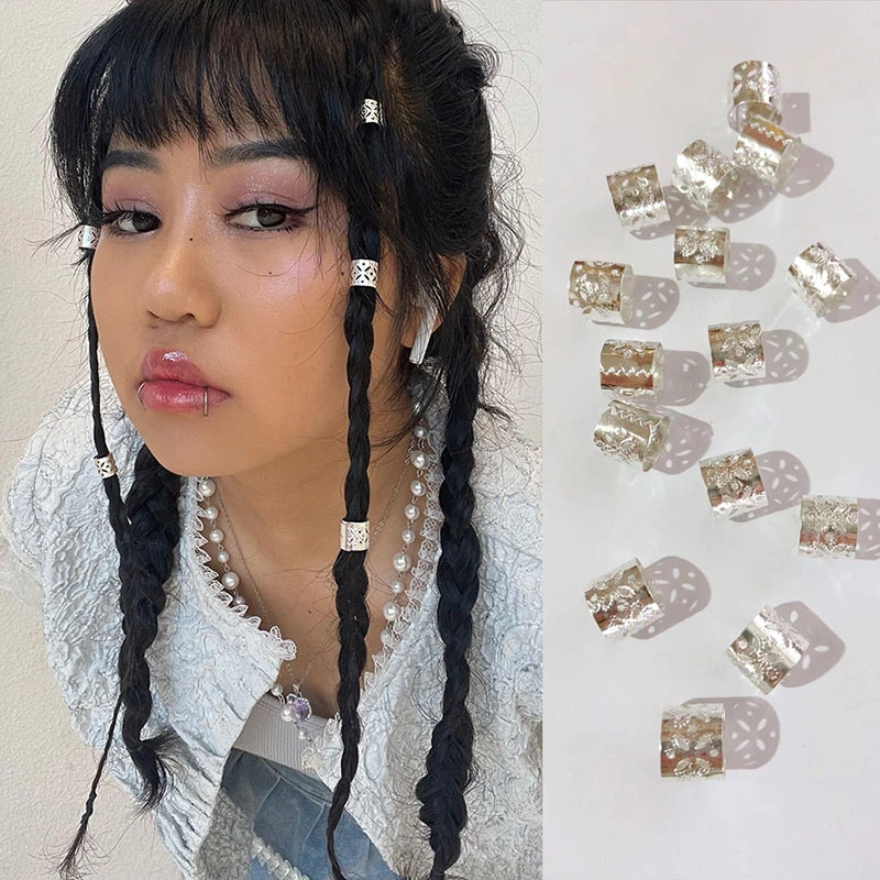 ae 合金发饰 潮女时尚百搭简约风配饰脏辫马尾圈发饰气质编发饰品